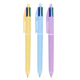 BIC 4 Colour Grip Ballpoint Pen - Pastel Barrel - Pack of 3-Ballpoint Pens- Buy Online at Stationery Shop UK