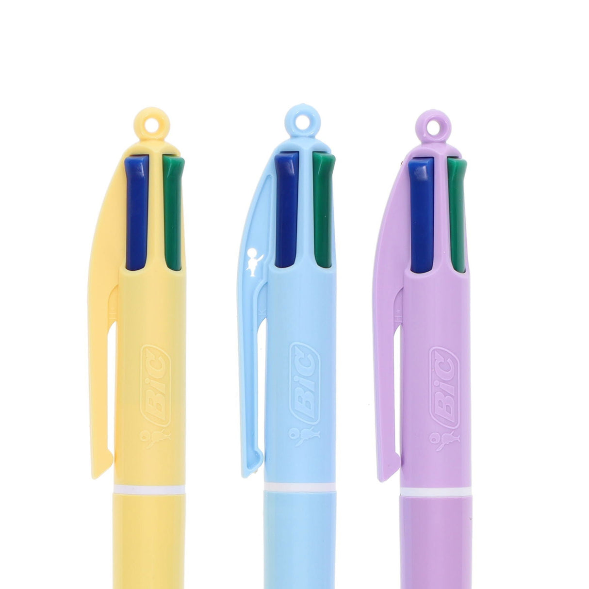 BIC 4 Colour Grip Ballpoint Pen - Pastel Barrel - Pack of 3-Ballpoint Pens- Buy Online at Stationery Shop UK