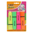 BIC Flat Highlighter - Neon - Pack of 5