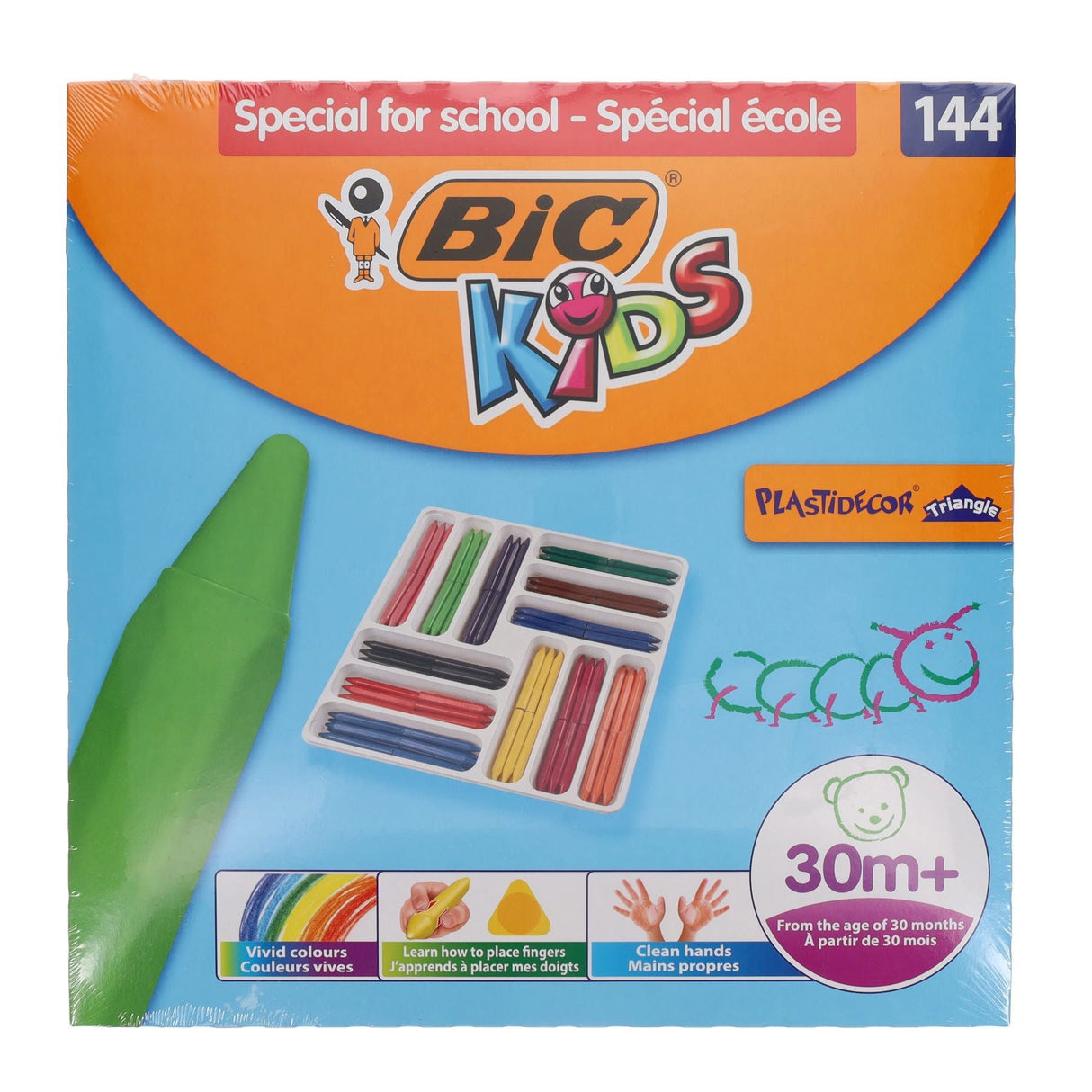 BIC Kids Triangular Crayons - Box of 144 | Stationery Shop UK