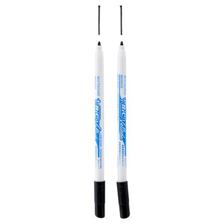 BIC Velleda Whiteboard Markers Black - Pack of 2