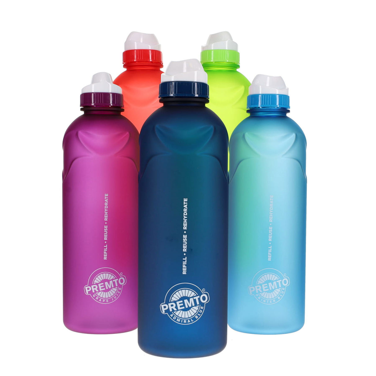 Premto Multipack | 750ml Stealth Soft Touch Bottle - Pack of 5