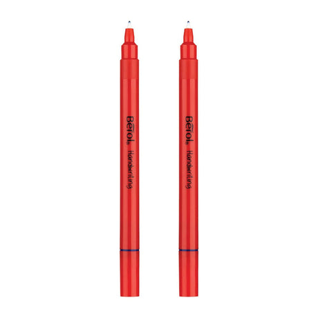 Berol Medium Nib Handwriting Pen - Blue Ink - Pack of 2