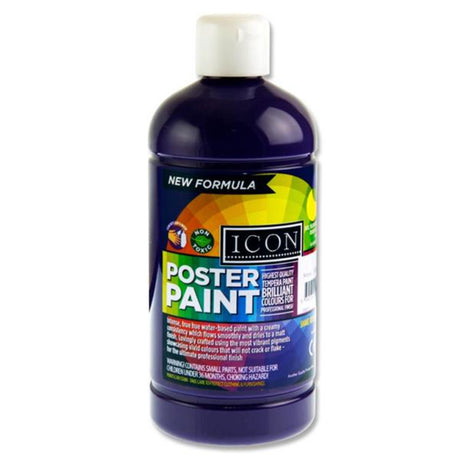 Icon Poster Paint - 500ml - Violet | Stationery Shop UK