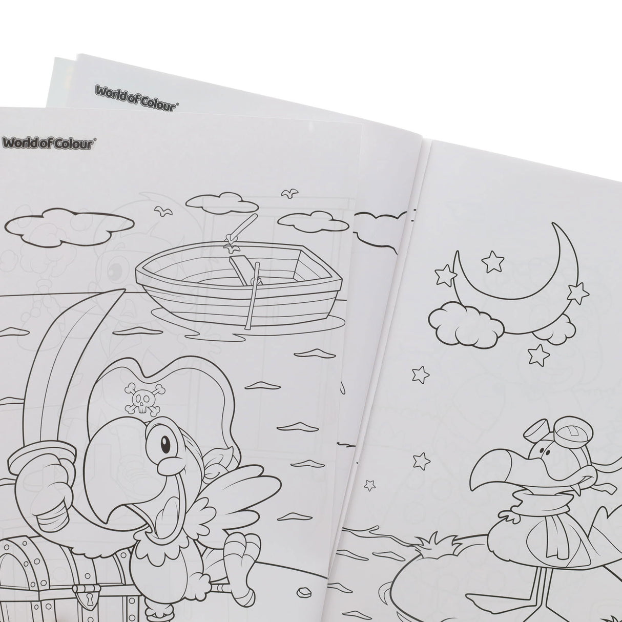 World of Colour A4 Perforated Colouring Book - 96 Pages - Joyful Journeys