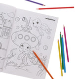 World of Colour A4 Perforated Colouring Book - 96 Pages -The World Around Us