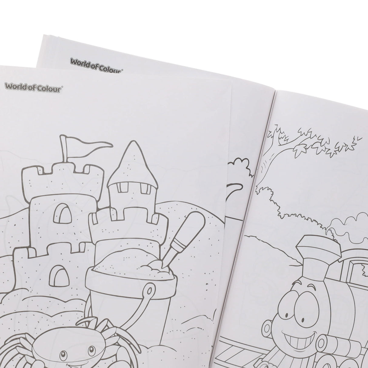 World of Colour A4 Perforated Colouring Book - 96 Pages -The World Around Us