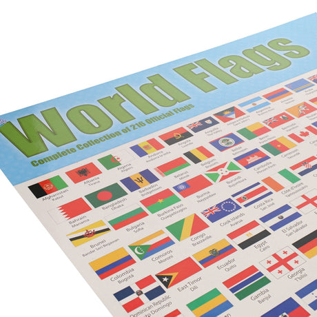 Clever Kidz Wall Chart - World Flags & Capitals