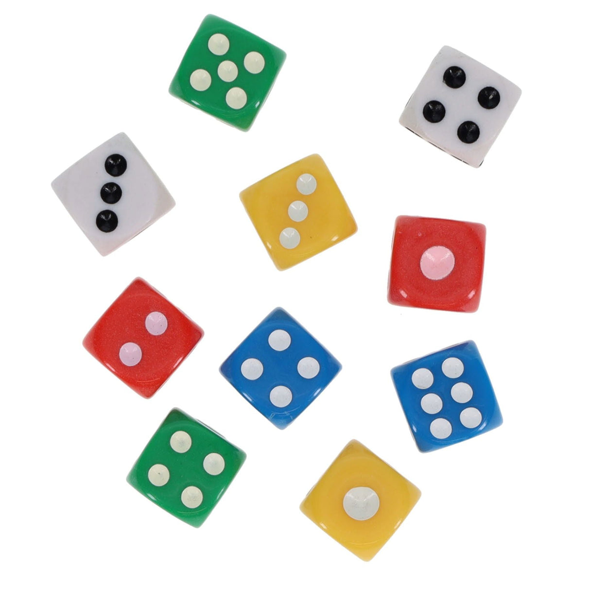 Clever Kidz Dice 5 Assorted - Pack of 10 | Stationery Shop UK