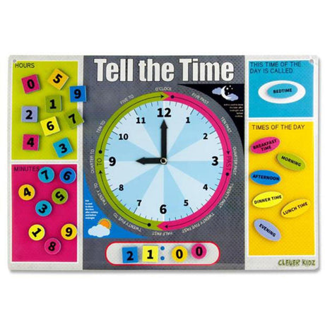 Clever Kidz Magnetic Learning Game - Learn to Tell the Time