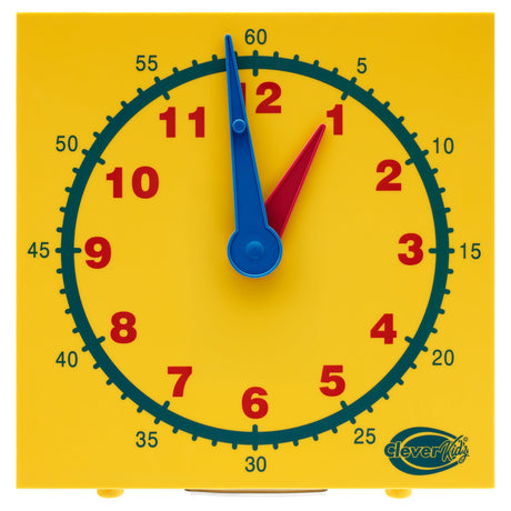 Clever Kidz Mechanical Demonstration Clock 35cm | Stationery Shop UK