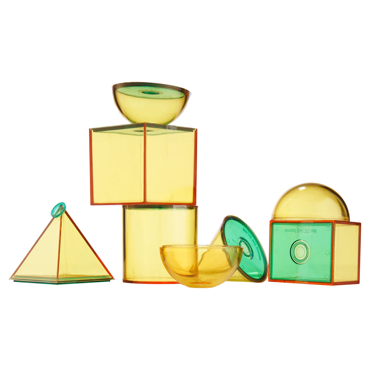 Clever Kidz See Through Geometric Shapes -7 Assorted | Stationery Shop UK