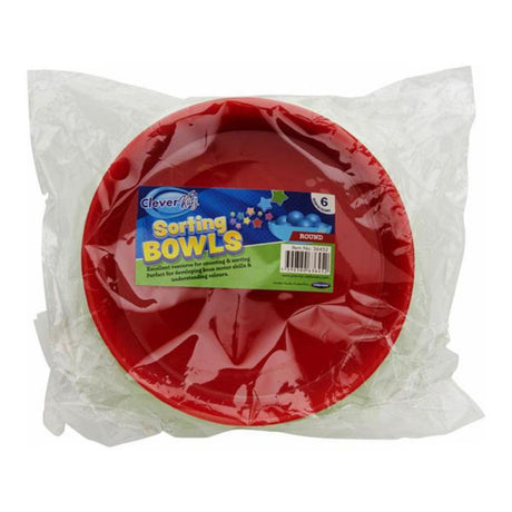 Clever Kidz Sorting Bowls - Round - Pack of 6