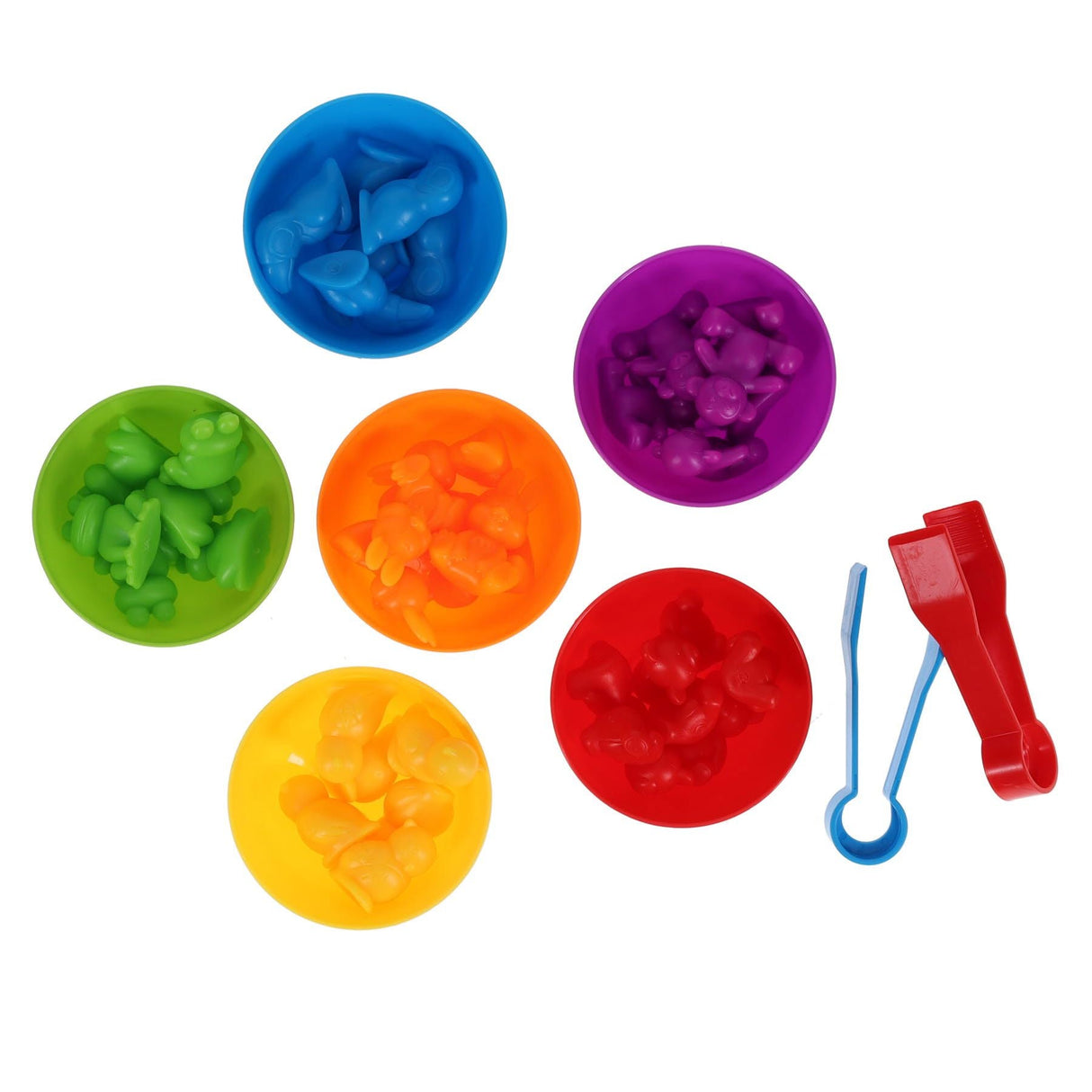 Clever Kidz Sorting Game Rainbow Animals - 44 Pieces | Stationery Shop UK