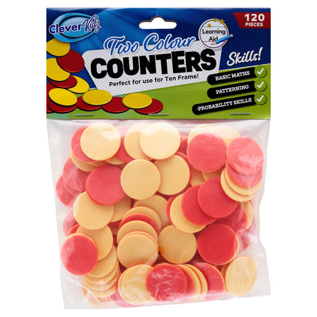 Clever Kidz Two Colour Counters Pack of 120 | Stationery Shop UK