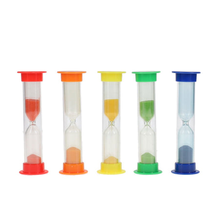 Clever Kidz Various Sand Timers - Pack of 5