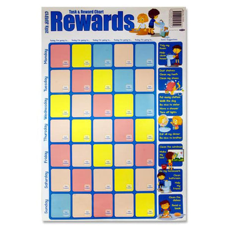 Clever Kidz Wall Chart - Task & Reward Chart-Educational Posters-Clever Kidz|StationeryShop.co.uk