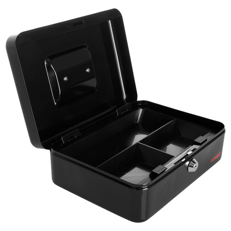 Concept 10 Metal Cash Box Black-Cabinets-Concept|StationeryShop.co.uk