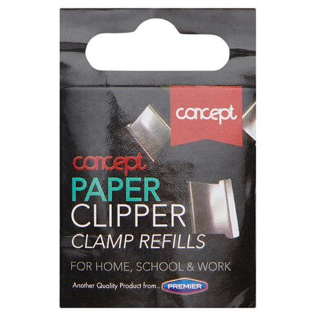 Concept 18mm Paper Clipper Clamp Notebook Refills-Paper Clips, Clamps & Pins-Concept|StationeryShop.co.uk