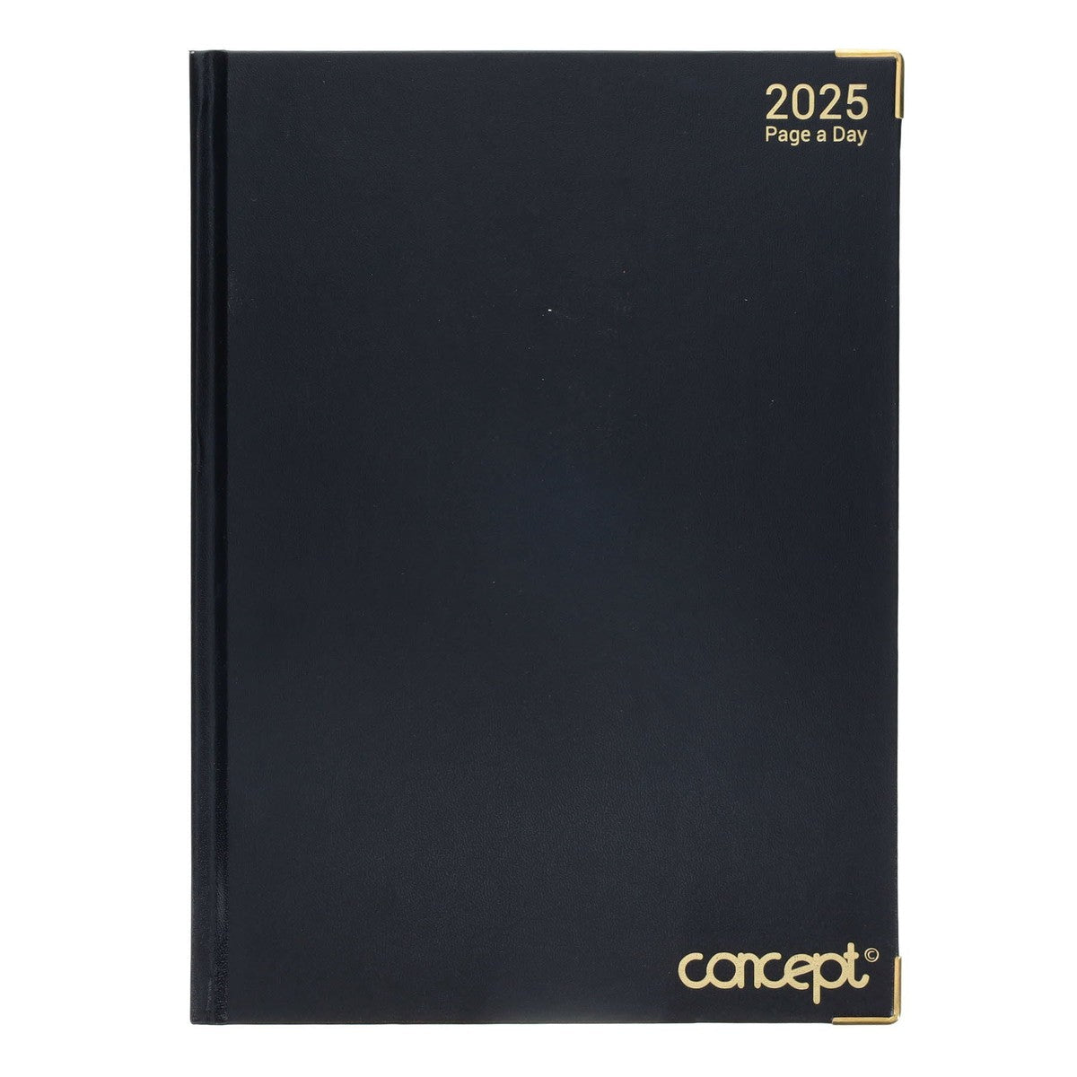 Concept 2025 A4 Diary Page A Day - Black