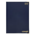 Concept 2025 A4 Diary Page A Day - Navy