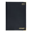 Concept 2025 A5 Diary Page A Day - Black