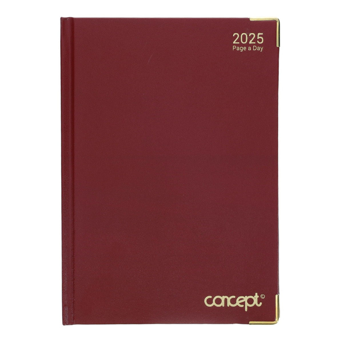 Concept 2025 A5 Diary Page A Day - Red