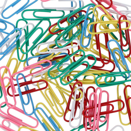 Concept 28mm Paper Clips - Multicoloured - Pack of 75 | Stationery Shop UK
