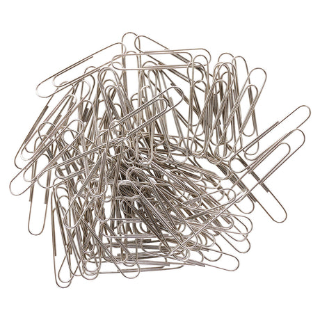 Concept 50mm Jumbo Paper Clips - Silver - Pack of 80-Paper Clips, Clamps & Pins-Concept|StationeryShop.co.uk