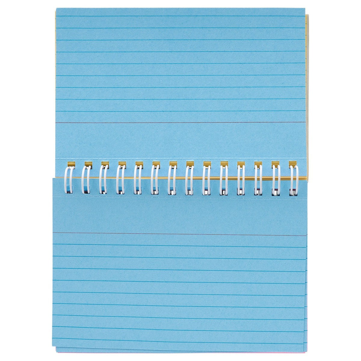 Concept 5x3 Spiral Ruled Index Cards - Colour - 50 Cards