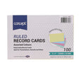 Concept 6 x 4 Ruled Record Cards - Colour - Pack of 100