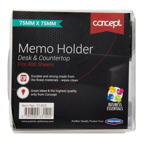 Concept 75x75mm Memo Holder for 400 Sheets-Memos & Memo Holders-Concept|StationeryShop.co.uk