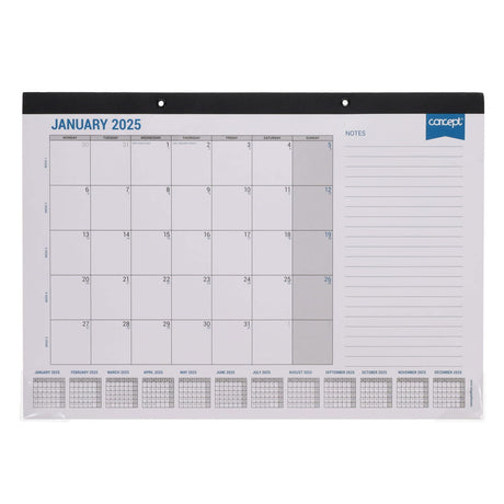 Concept A3 2025 Easy Glance Monthly Planner