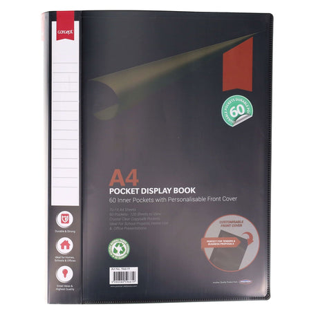 Concept A4 Display Book - 60 Pockets-Display Books-Concept|StationeryShop.co.uk