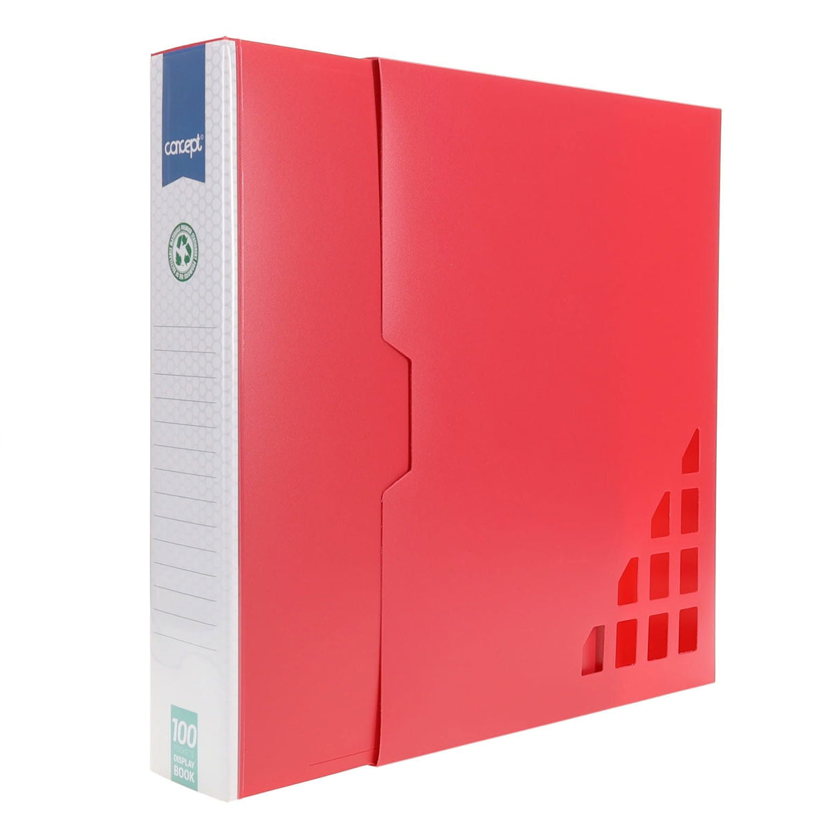 Concept A4 Display Book - Red- 100 Pockets | Stationery Shop UK