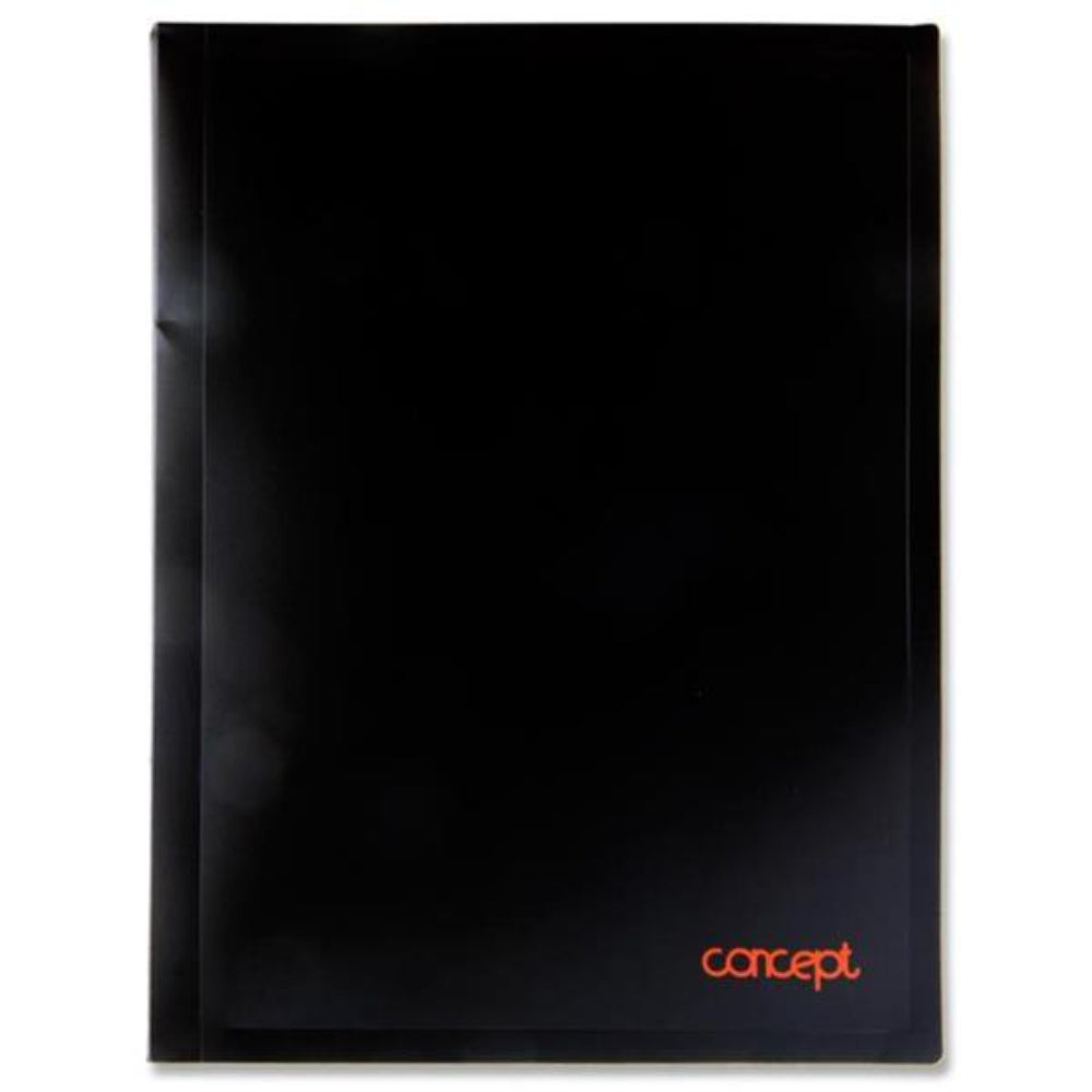 Concept A4 Easy Insert Display Book - Black - 30 Pockets-Display Books-Concept|StationeryShop.co.uk