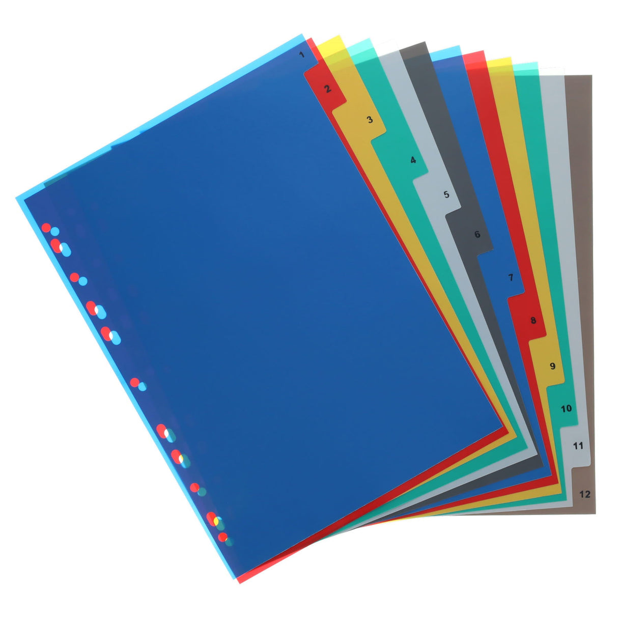 Concept A4 Numbered 1-12 Subject Dividers | Stationery Shop UK