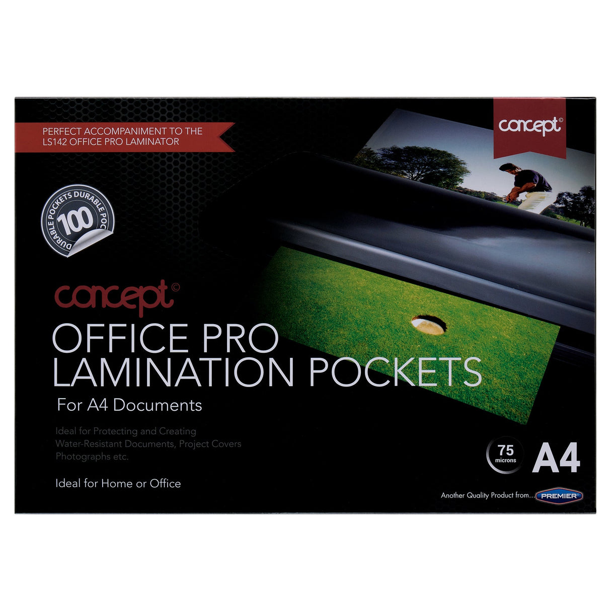 Concept A4 Office Pro Laminating Pouches - Pack of 100-Laminators & Pouches-Concept|StationeryShop.co.uk