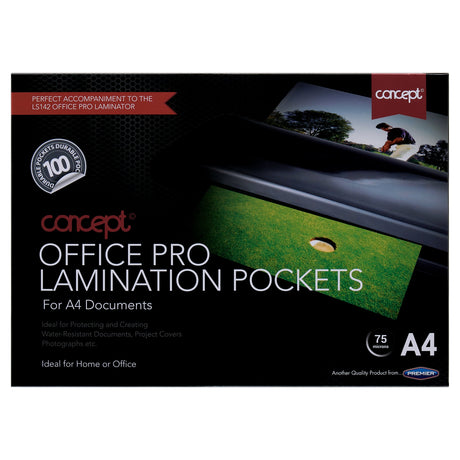 Concept A4 Office Pro Laminating Pouches - Pack of 100 | Stationery Shop UK