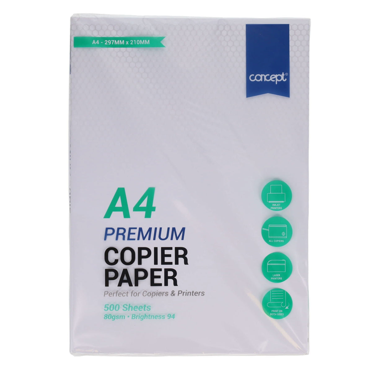 Concept A4 Premium Copier Paper - 80gsm - 500 Sheets | Stationery Shop UK