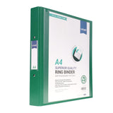 Concept A4 Presentation Ring Binder - Green-Ring Binders-Concept|StationeryShop.co.uk