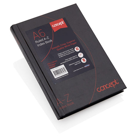 Concept A6 A-Z Index Book - 192 Pages-A6 Notebooks-Concept|StationeryShop.co.uk
