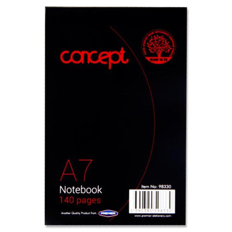 Concept A7 Notebook - 140 Pages-Assorted Notebooks-Concept|StationeryShop.co.uk