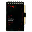 Concept A7 Spiral Pocket Notebook with Pencil - 100 Pages