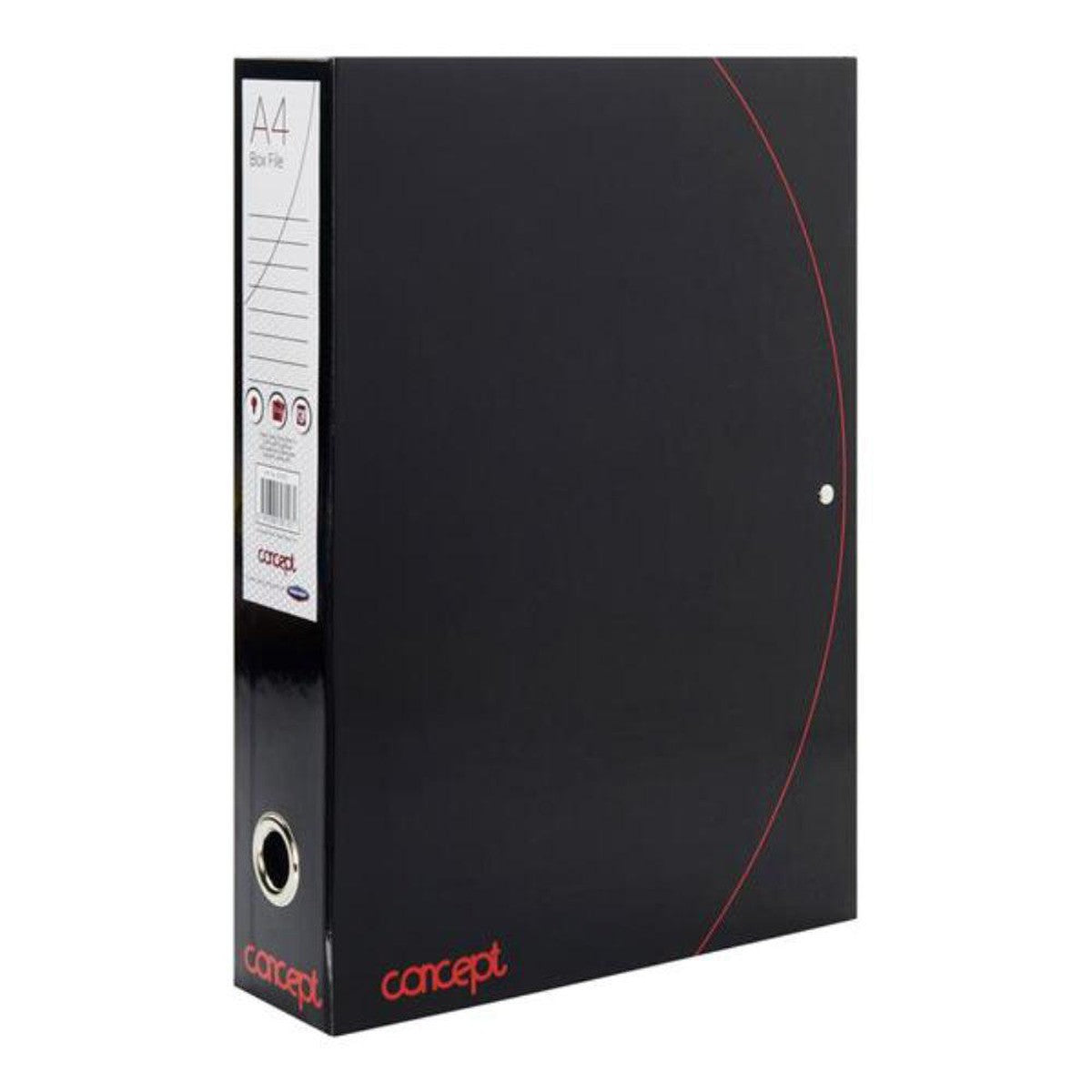 Concept Box File - Black & Red-File Boxes ,File Boxes & Storage-Concept|StationeryShop.co.uk