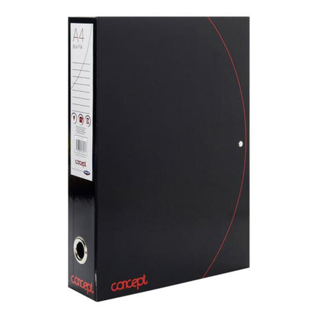 Concept Box File - Black & Red | Stationery Shop UK