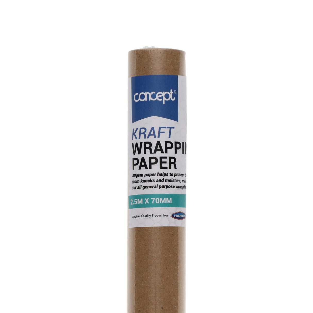 Concept Brown Wrapping Paper Roll - 2.5m x 70cm | Stationery Shop UK