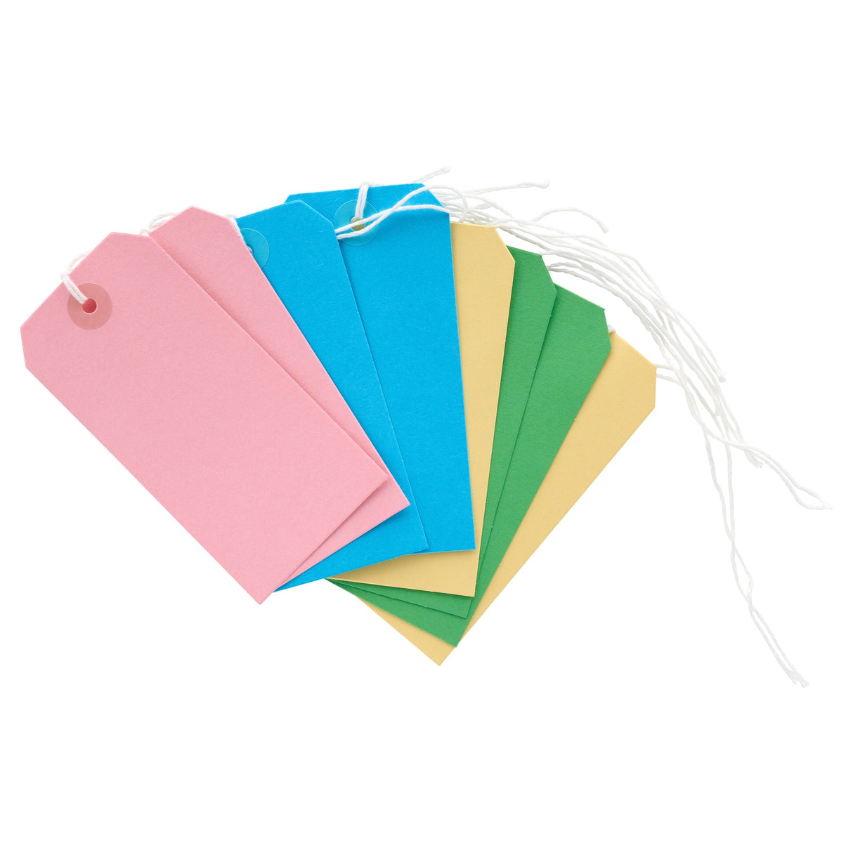 Concept Coloured Tie On Labels - Pack of 8 | Stationery Shop UK