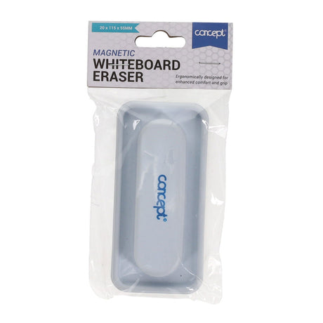 Concept Compact & Durable Magnetic Dry Wipe Eraser-Whiteboard Accessories-Concept|StationeryShop.co.uk
