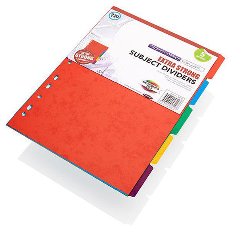 Concept Extra Strong Subject Dividers - 230gsm - 5 Tabs